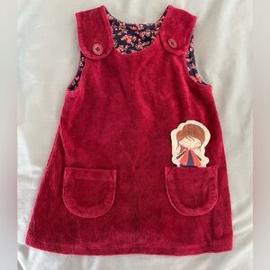Jojo Maman Bebe 9-12 months dress corduroy
